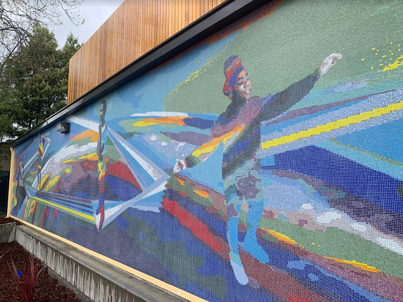 Muralist Johanna Poethig Transforms Oakland’s Rainbow Recreation Center