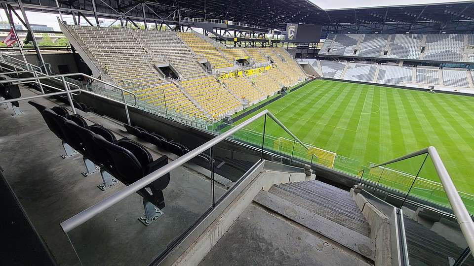 Trex Commercial Elevates Matchday Experience for Columbus Crew with Seating Rail System